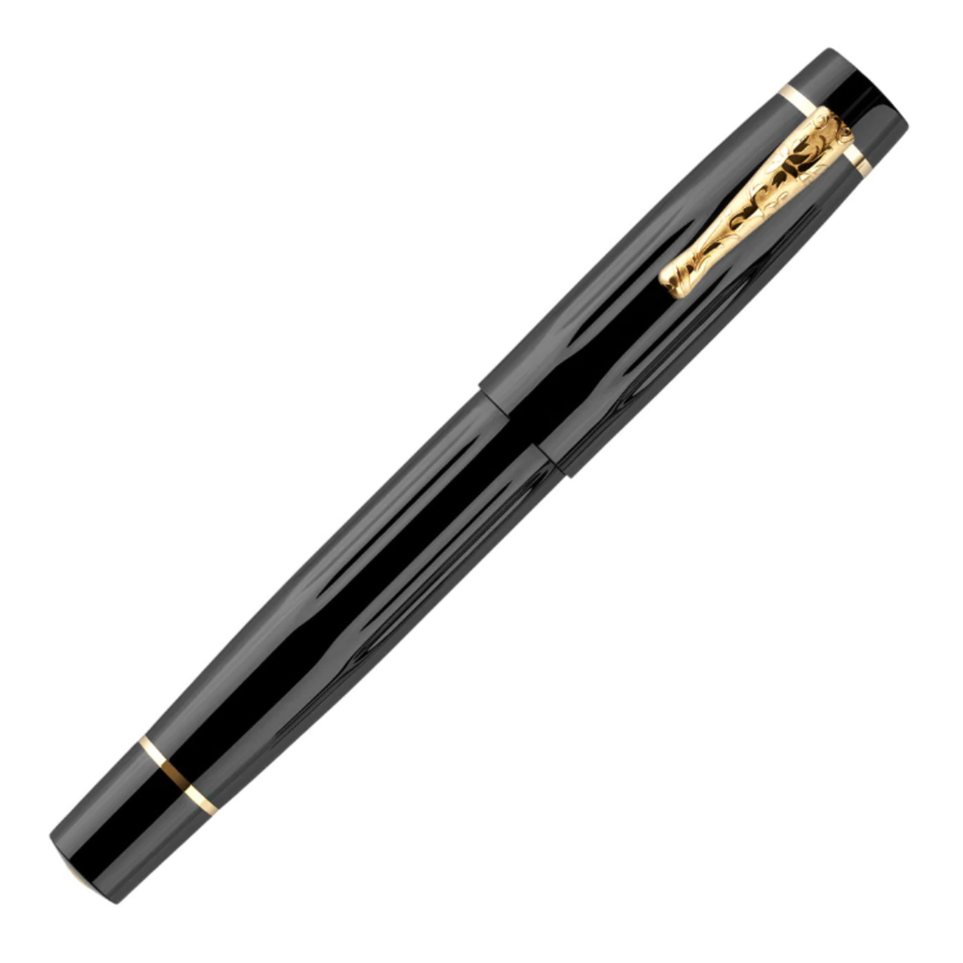 Delta Bio+16 14K Gold Fountain Pen - Black GT