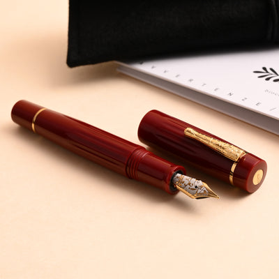 Delta Bio+16 No. 8 14K Gold Fountain Pen - Coral GT 9