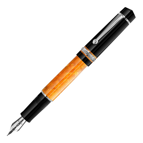 Delta Dolce Vita DV 2.0 Premiere Fountain Pen - Black Orange CT