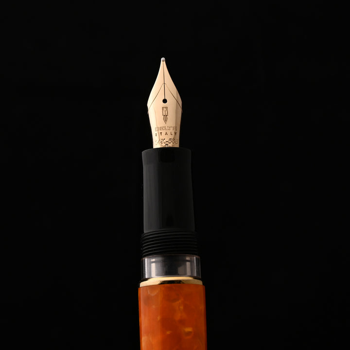 Shop Delta Dolce Vita DV 2.0 Premium Black Orange Fountain Pen