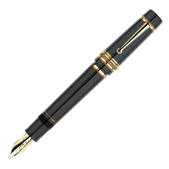 Delta Dolce Vita Soiree Oversize No.8 14K Gold Fountain Pen - Black GT