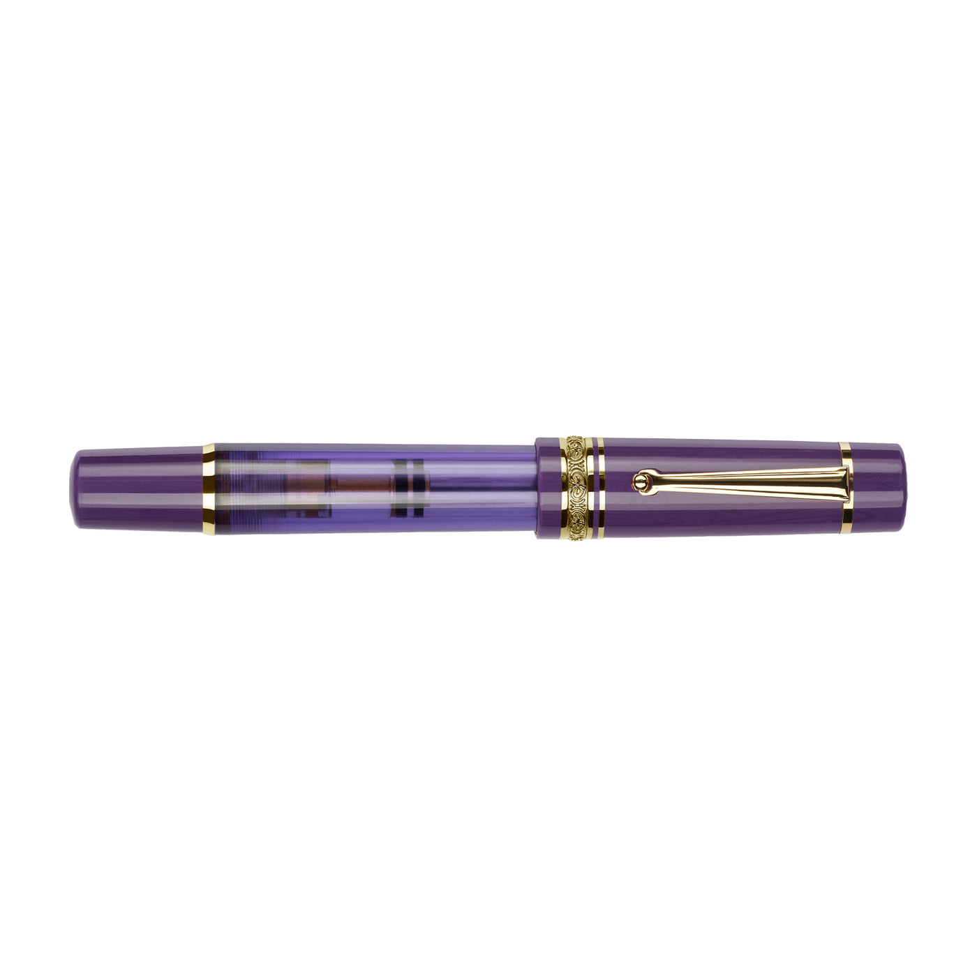 Delta Mid Size Plus Limited Edition No.8 Fountain Pen - Majestic Purple GT 10