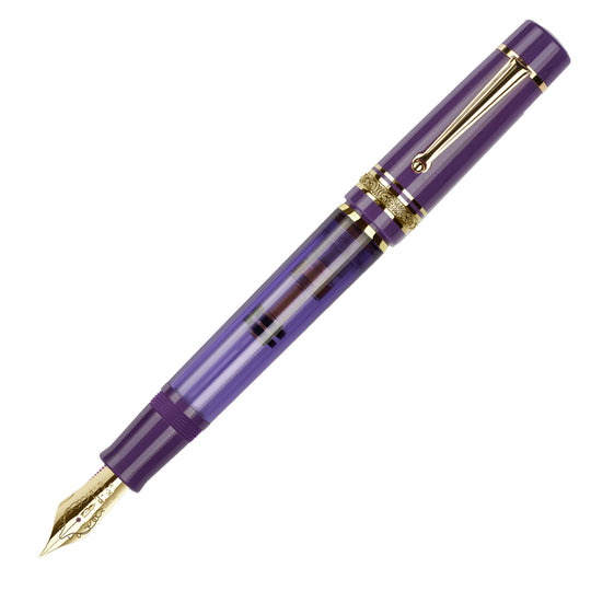 Delta Mid Size Plus Limited Edition No.8 Fountain Pen - Majestic Purple GT