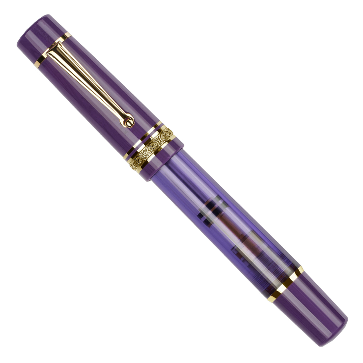 Delta Mid Size Plus Limited Edition No.8 Fountain Pen - Majestic Purple GT 7