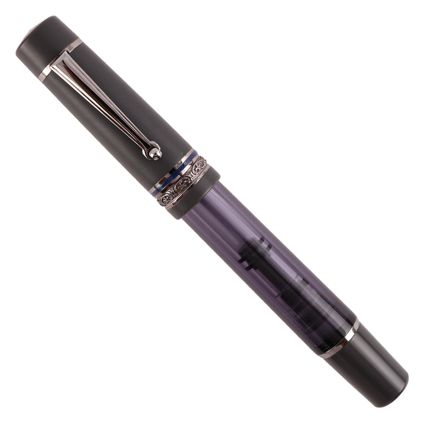 Delta Mid Size Plus Limited Edition No.8 Fountain Pen - Prestige Matte Grey RT 5