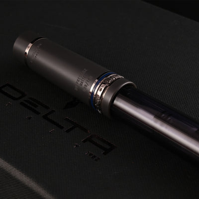 Delta Mid Size Plus Limited Edition No.8 Fountain Pen - Prestige Matte Grey RT 8