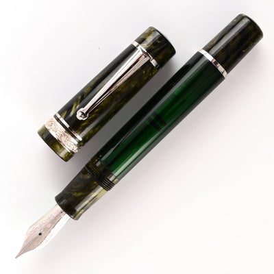 Delta Mid Size Plus Limited Edition No.8 Fountain Pen - Royal Green CT 1