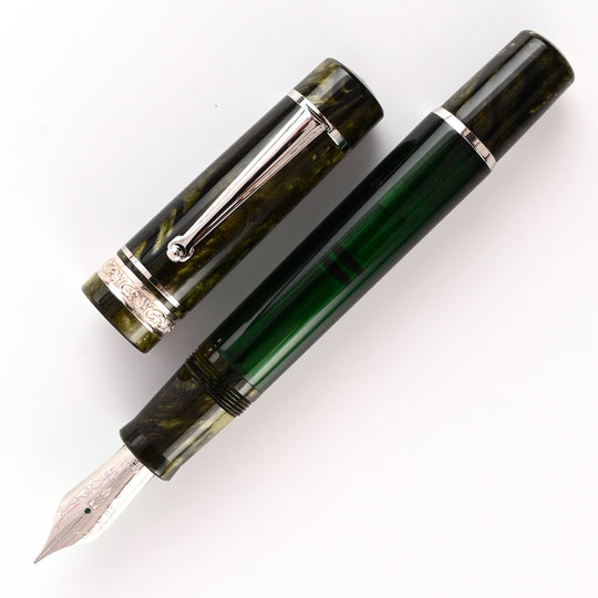 Delta Mid Size Plus Limited Edition No.8 Fountain Pen - Royal Green CT