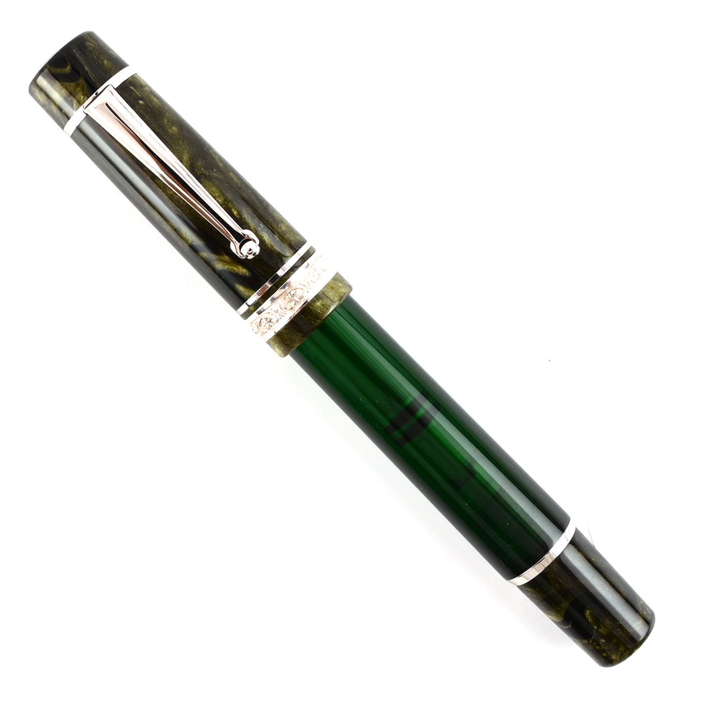 Delta Mid Size Plus Limited Edition No.8 Fountain Pen - Royal Green CT 5