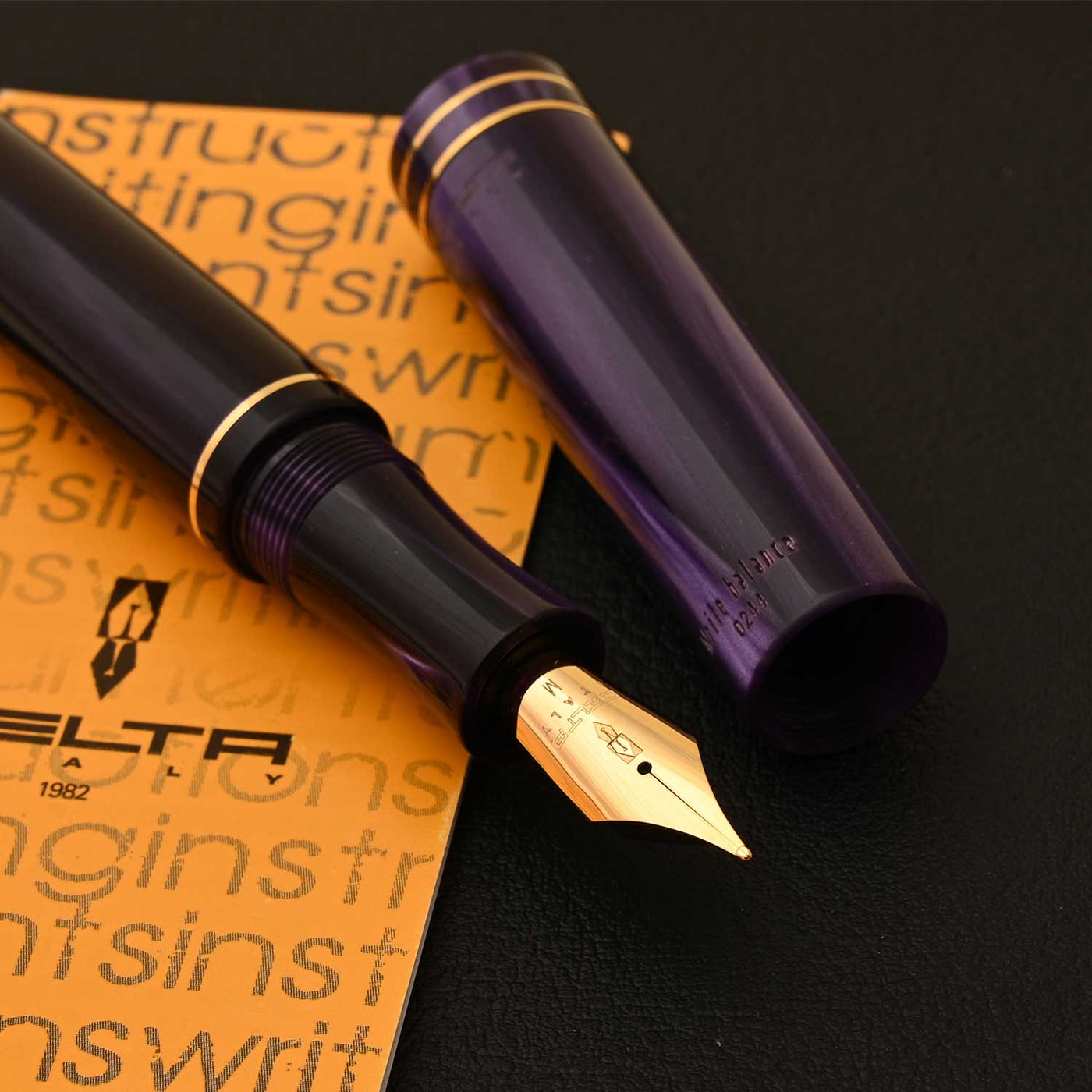 Delta Write Balance Fountain Pen - Purple GT 10