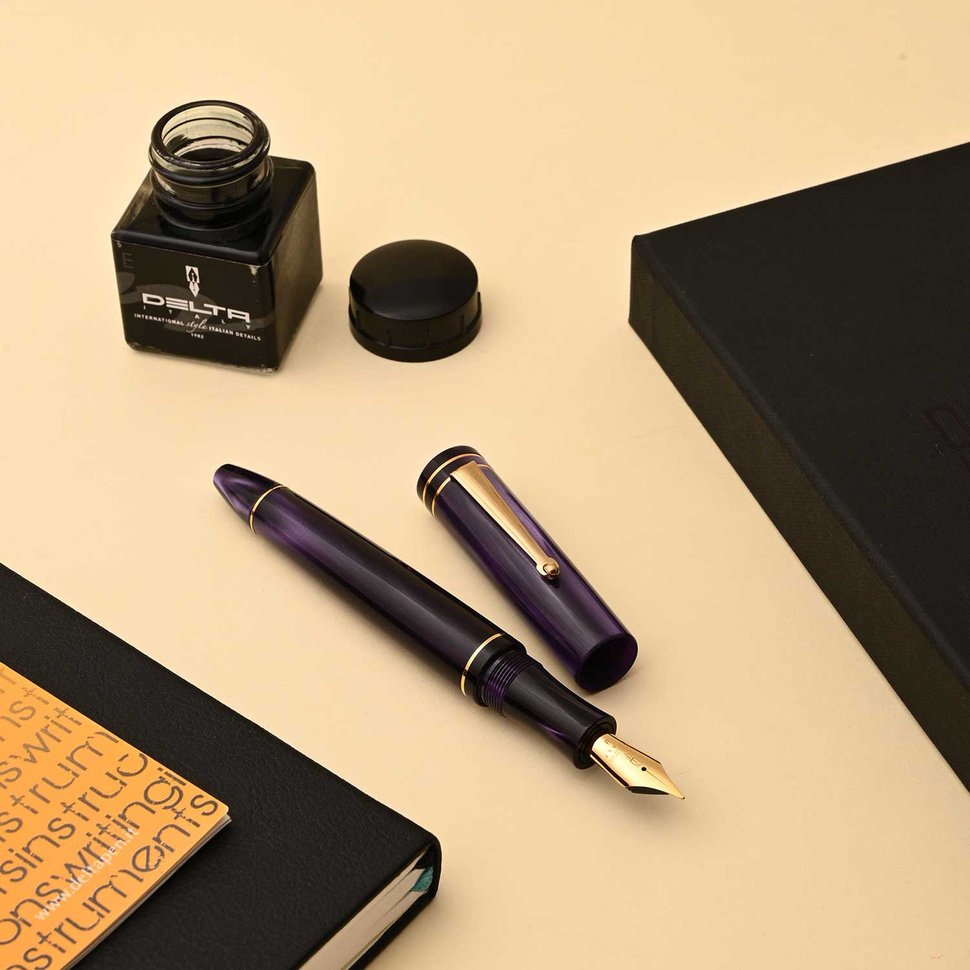 Delta Write Balance Fountain Pen - Purple GT 6