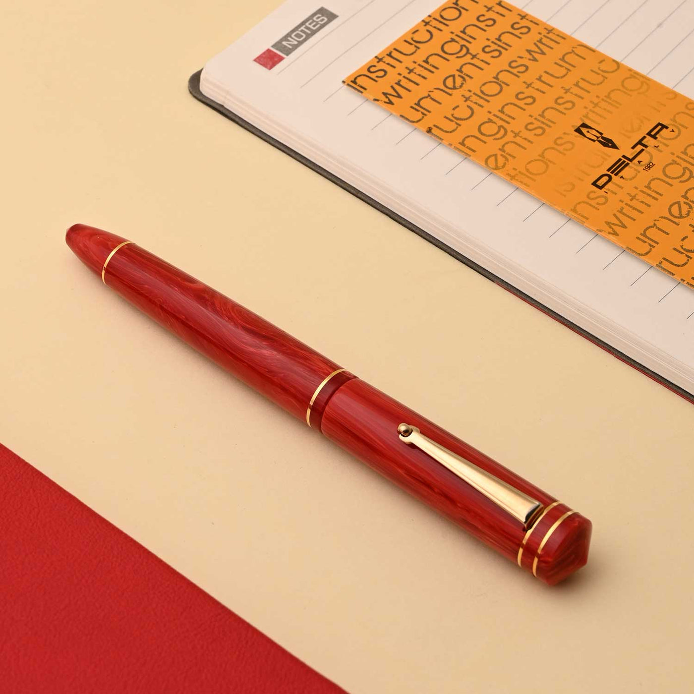 Delta Write Balance Fountain Pen - Red GT 13