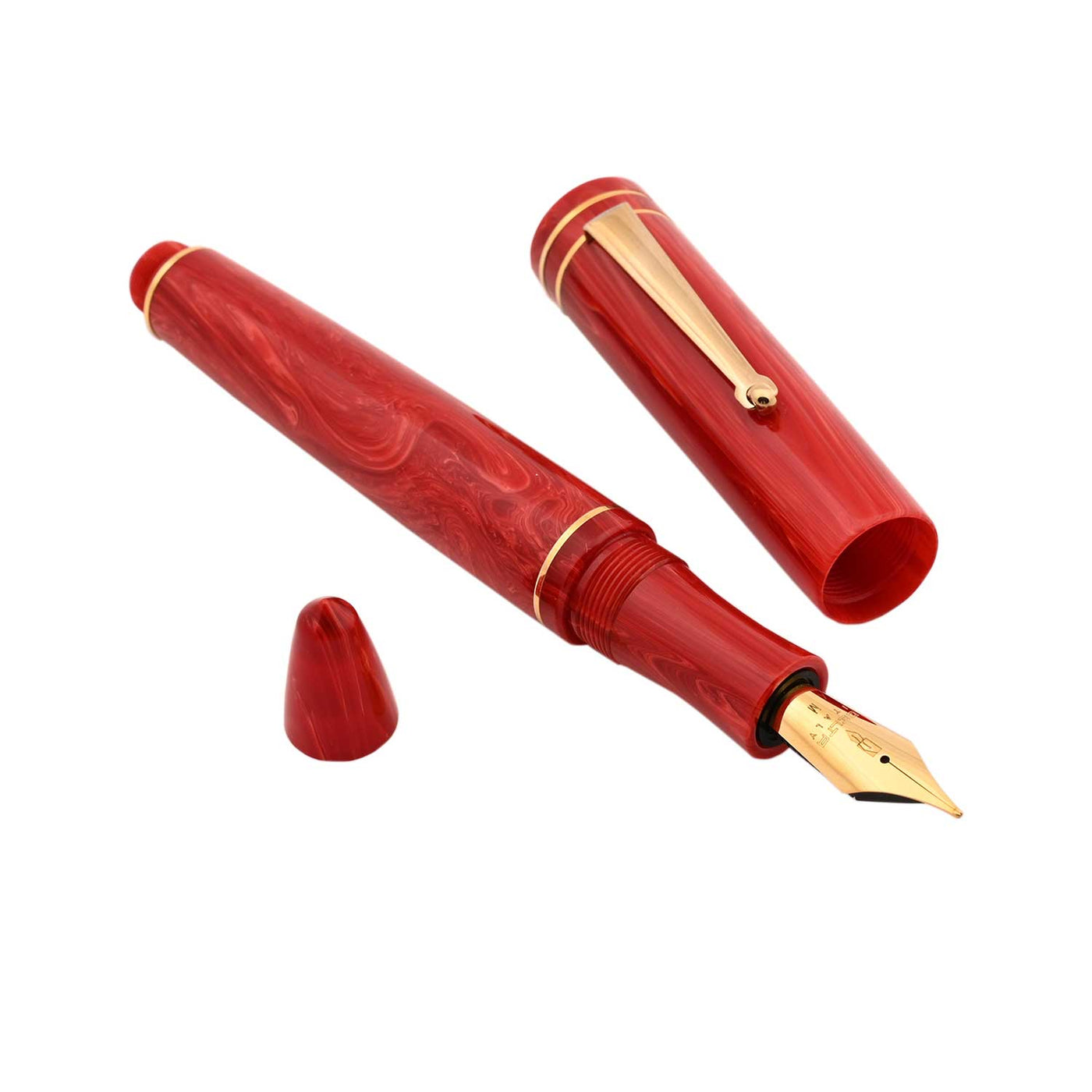 Delta Write Balance Fountain Pen - Red GT 4