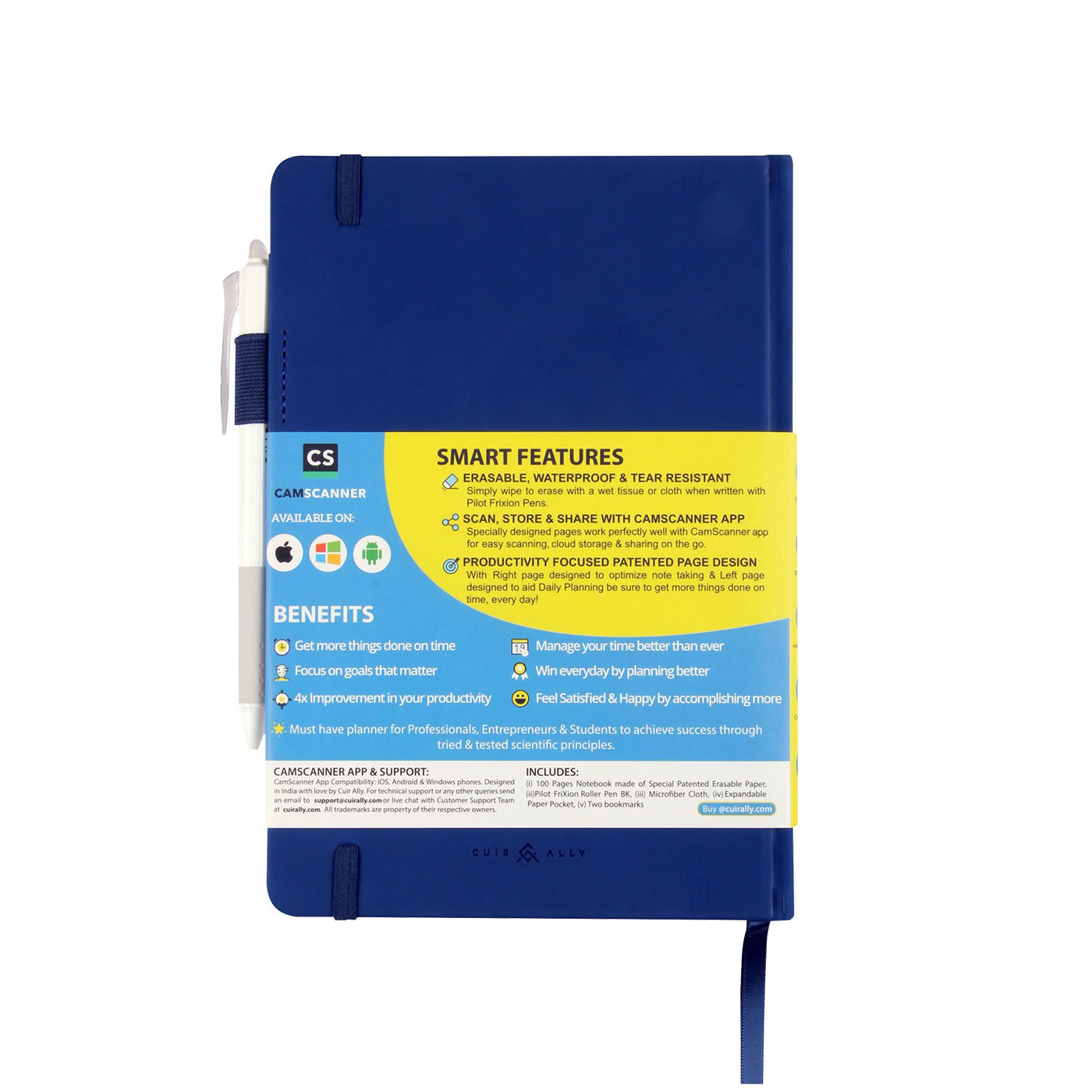 Dexter Smart Premium Erasable & Reusable Eco-Friendly Blue Notebook - A5 Ruled 4