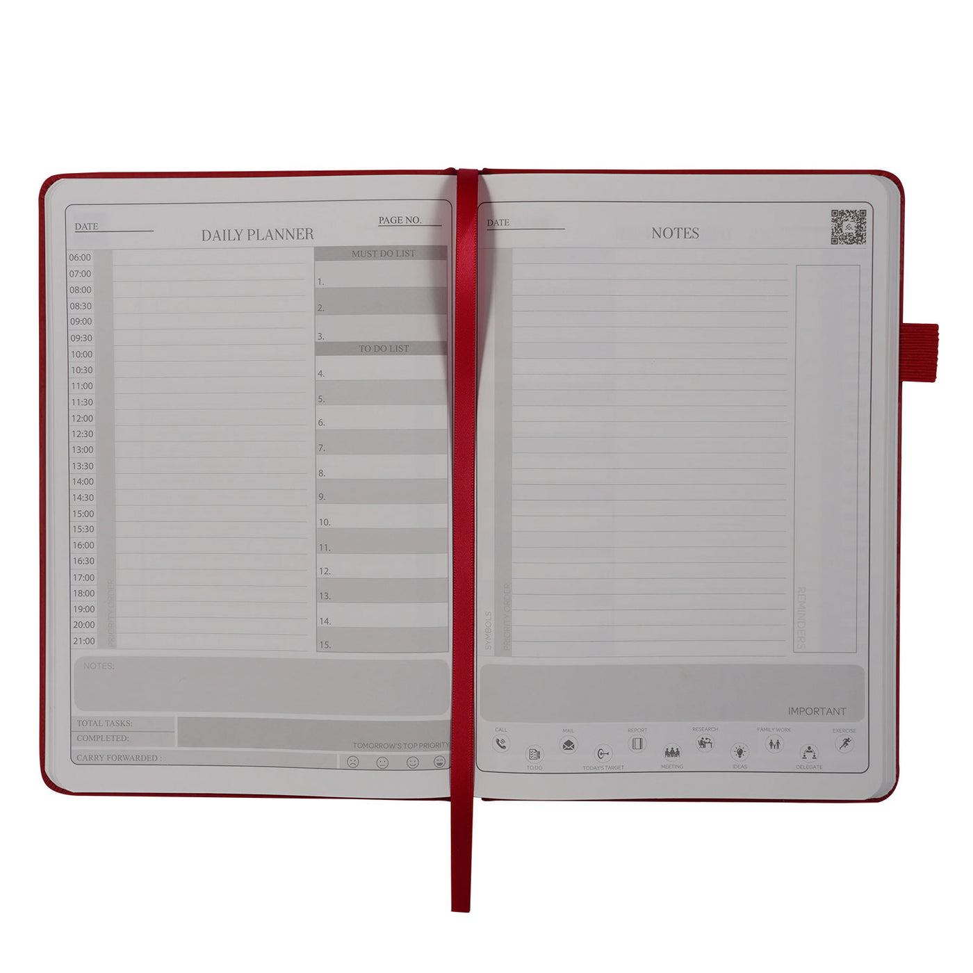 Dexter Smart Premium Erasable & Reusable Eco-Friendly Red Notebook - A5 Ruled 2