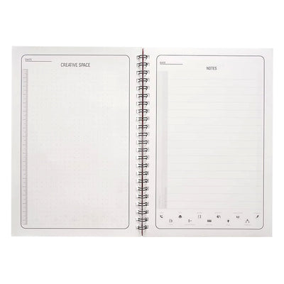 Dexter Spiral Erasable & Reusable Eco-Friendly Blue Notebook - A5 Ruled 2