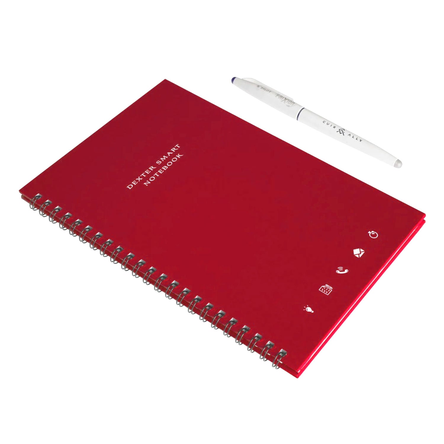 Dexter Spiral Erasable & Reusable Eco-Friendly Red Notebook - A5, Rule ...