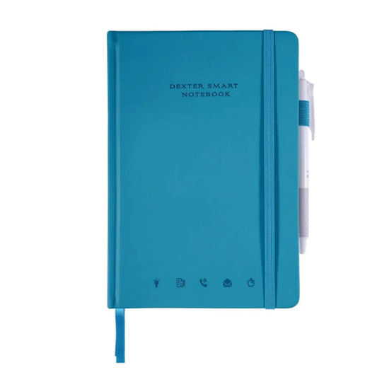 Dexter Smart Premium Erasable & Reusable Eco-Friendly Turquoise Notebook - A5, Ruled
