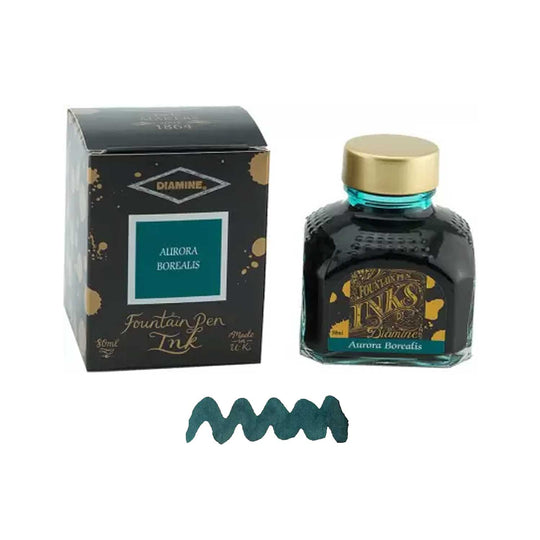 Diamine Aurora Borealis Ink Bottle - 80ml