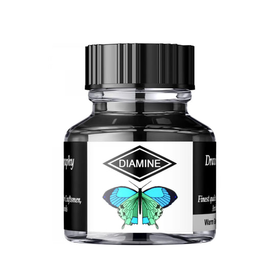 Diamine Calligraphy & Drawing Acrylic Ink Bottle, Warm Grey - 30ml