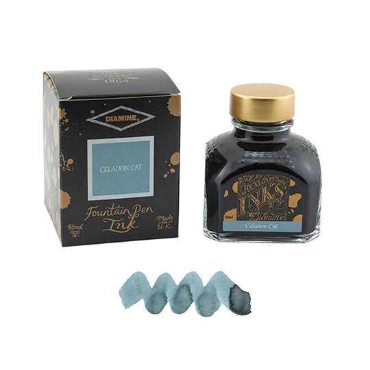 Diamine Celadon Cat Ink Bottle - 80ml
