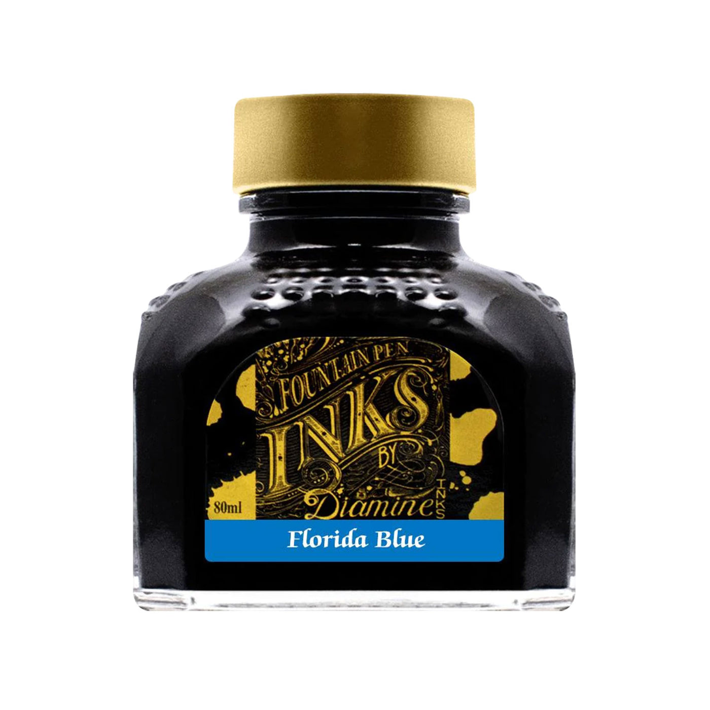 Diamine Florida Blue Ink Bottle - 80ml 1