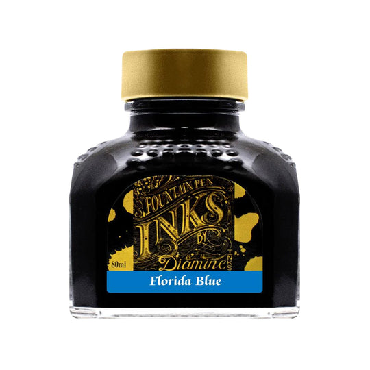 Diamine Florida Blue Ink Bottle - 80ml