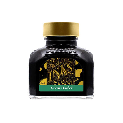 Diamine Green Umber Ink Bottle - 80ml 1