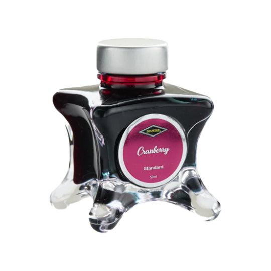 Diamine Inkvent Black Edition Cranberry Standard Ink Bottle, Red - 50ml