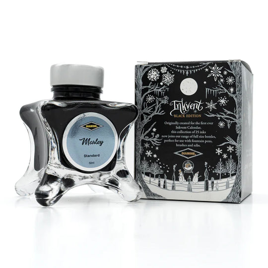 Diamine Inkvent Black Edition Marley Standard Ink Bottle, Violet - 50ml