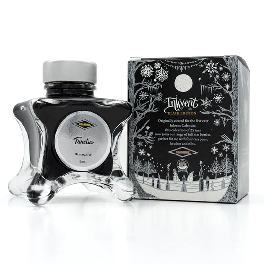 Diamine Inkvent Black Edition Tundra Standard Ink Bottle, Brown - 50ml
