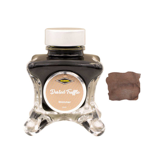 Diamine Inkvent Shimmer Ink Bottle, Dusted Truffle - 50ml