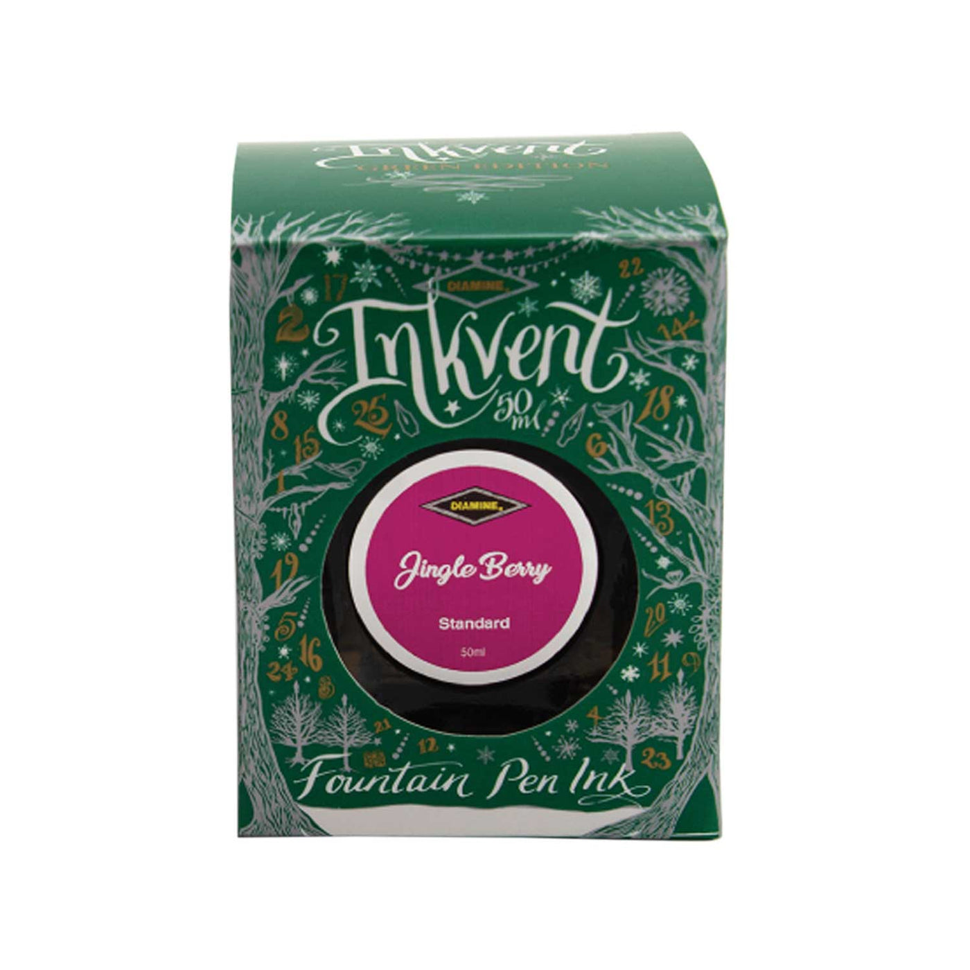 Diamine Inkvent Standard Ink Bottle Jingle Berry - 50ml 2