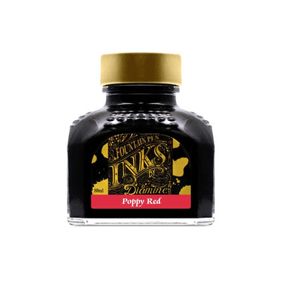 Diamine Poppy Red Ink Bottle - 80ml 1