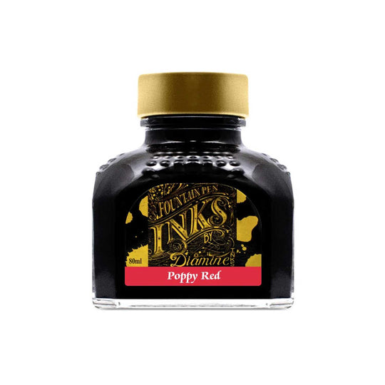 Diamine Poppy Red Ink Bottle - 80ml
