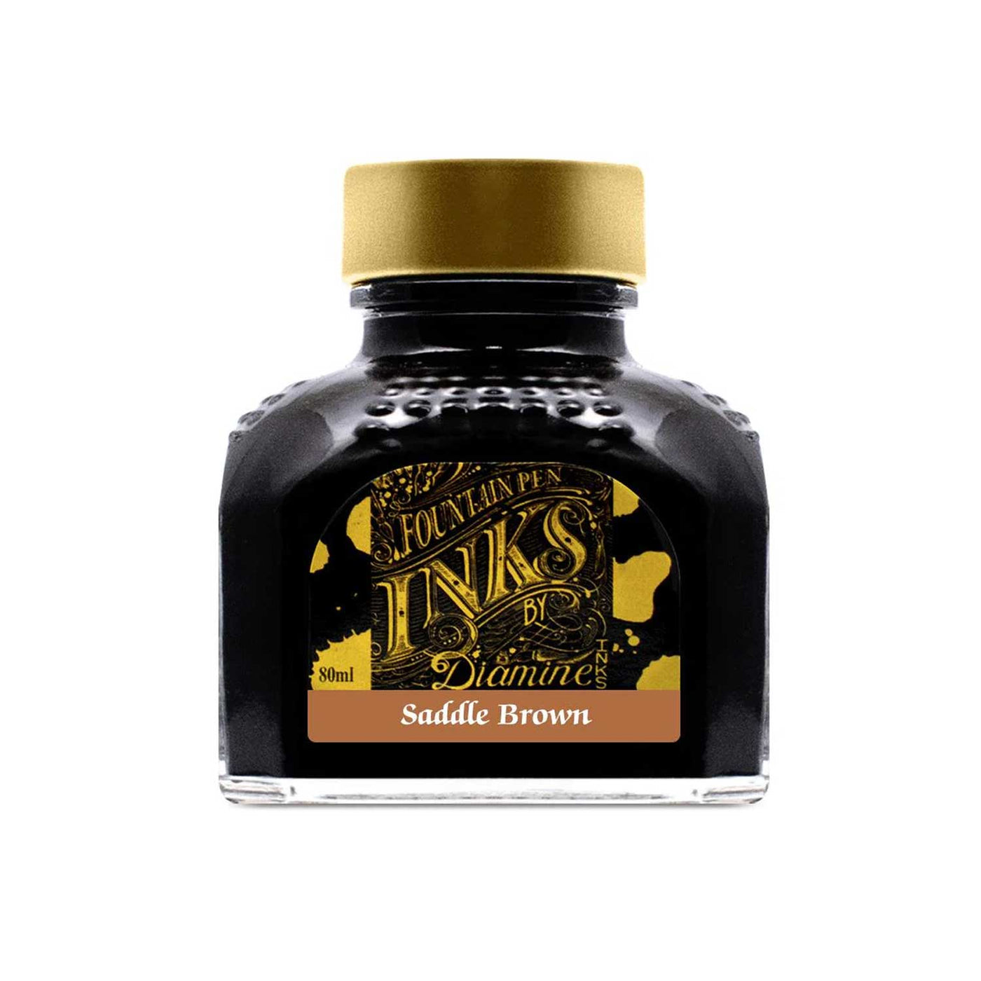 Diamine Saddle Brown Ink Bottle - 80ml 1