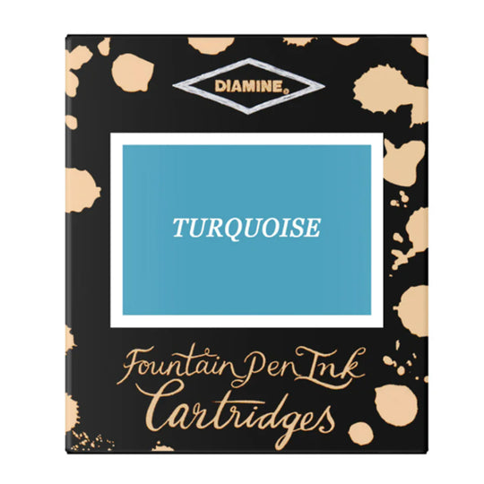 Diamine Turquoise Ink Cartridge Pack of 6