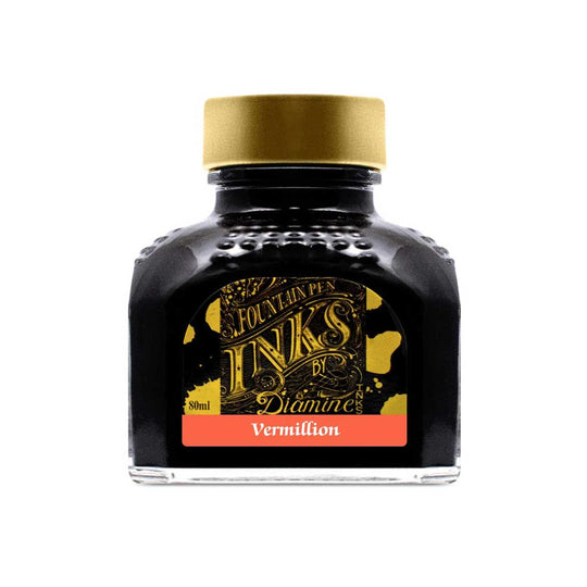 Diamine Vermillion Ink Bottle - 80ml