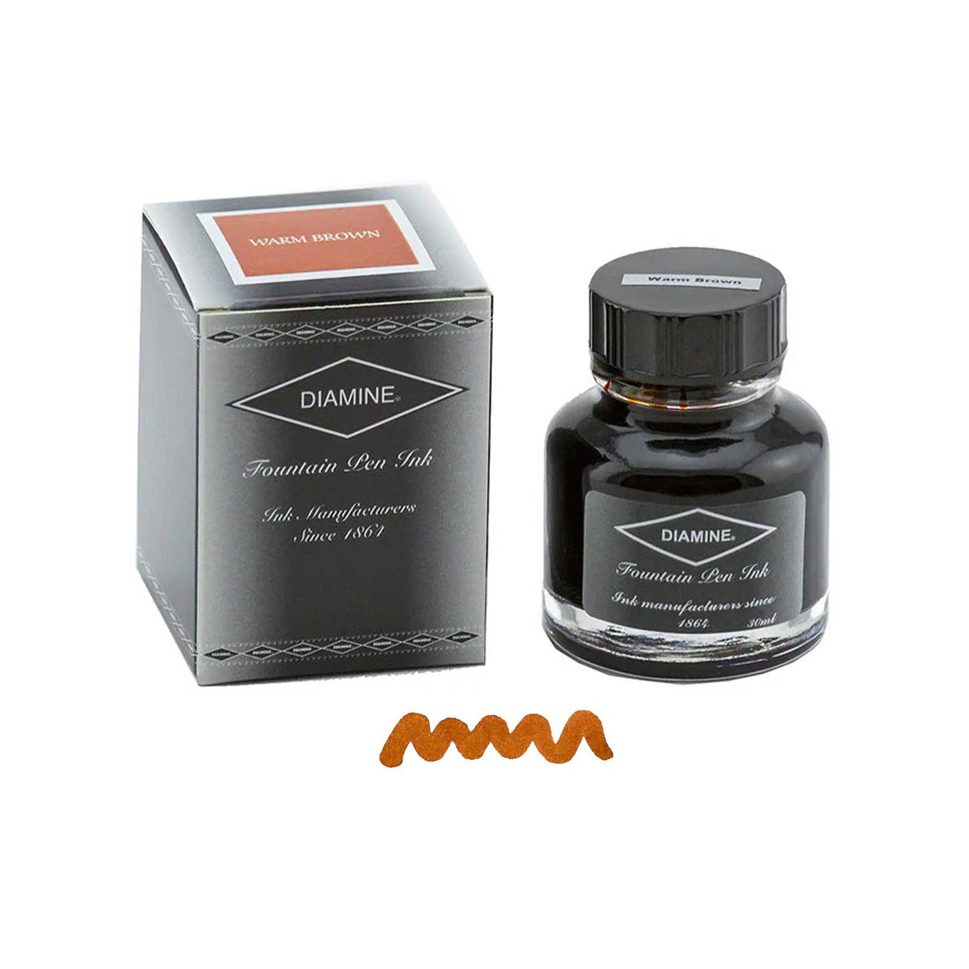 Diamine Warm Brown Ink Bottle - 30ml