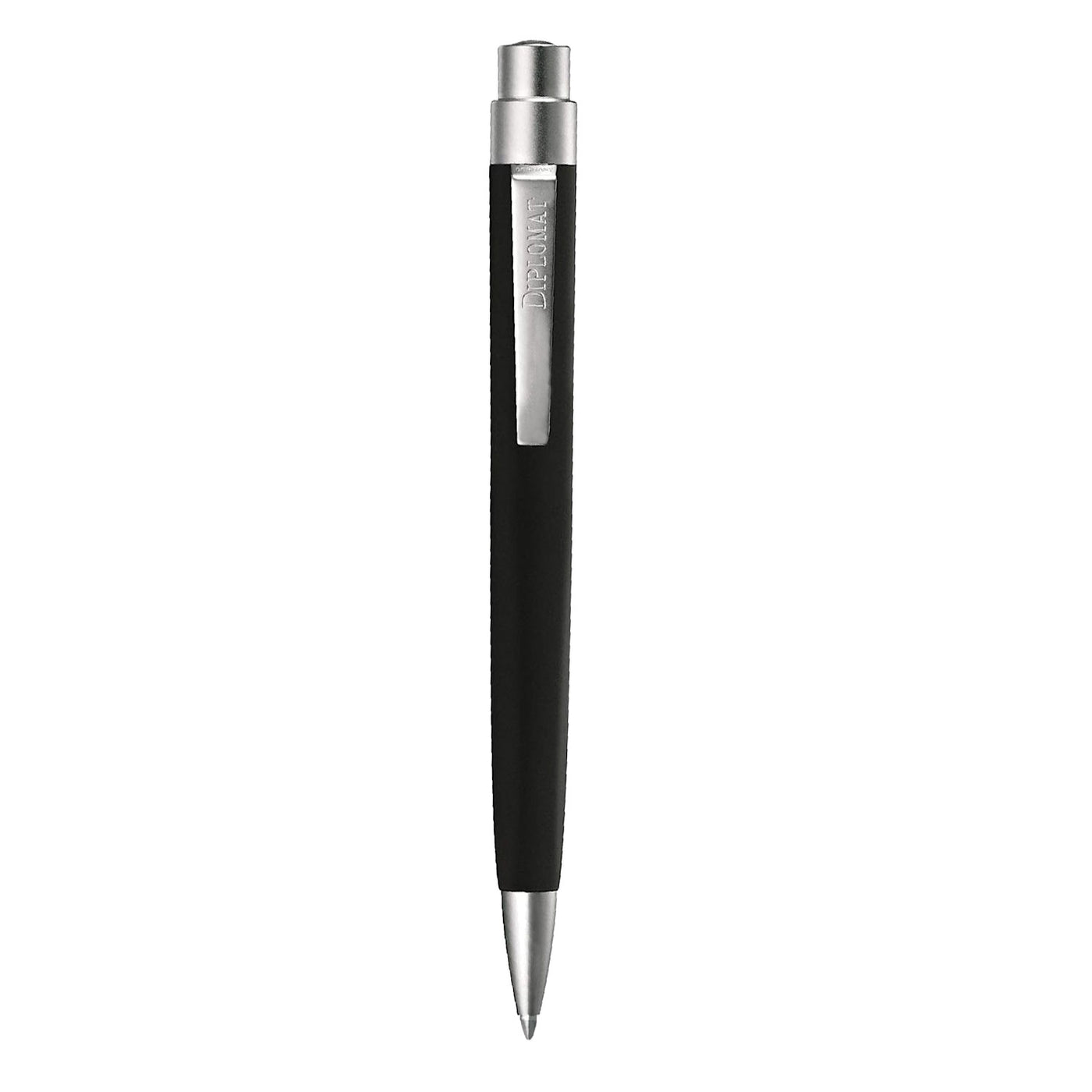 Diplomat Magnum Ball Pen - Soft Touch Black CT 2
