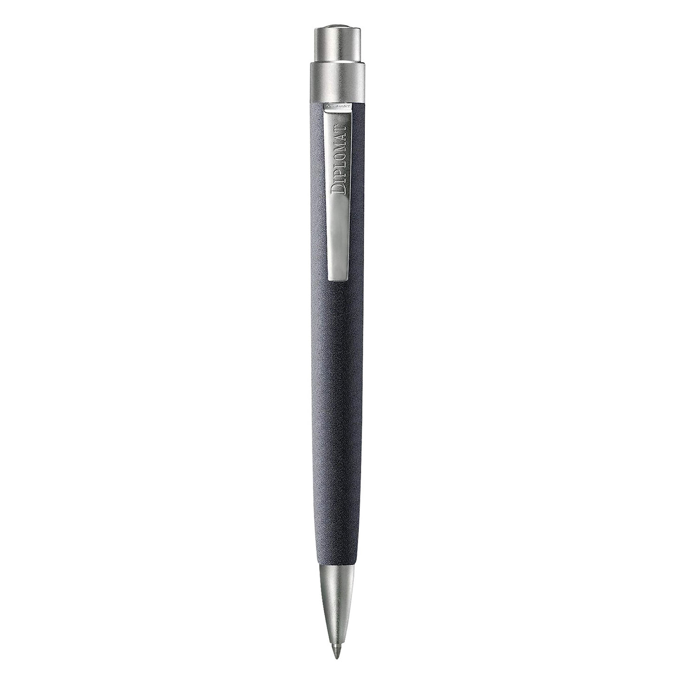 Diplomat Magnum Ball Pen - Soft Touch Grey CT 2