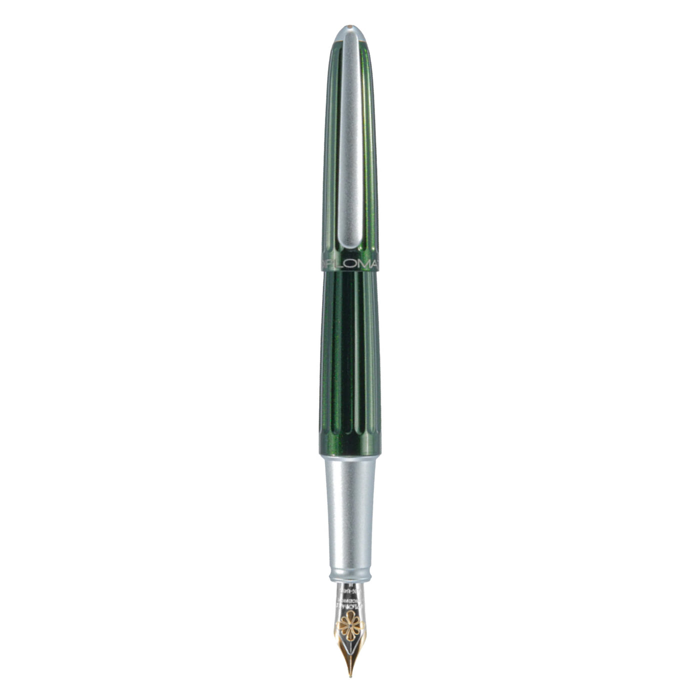 Diplomat Aero 14K Gold Fountain Pen - Evergreen CT