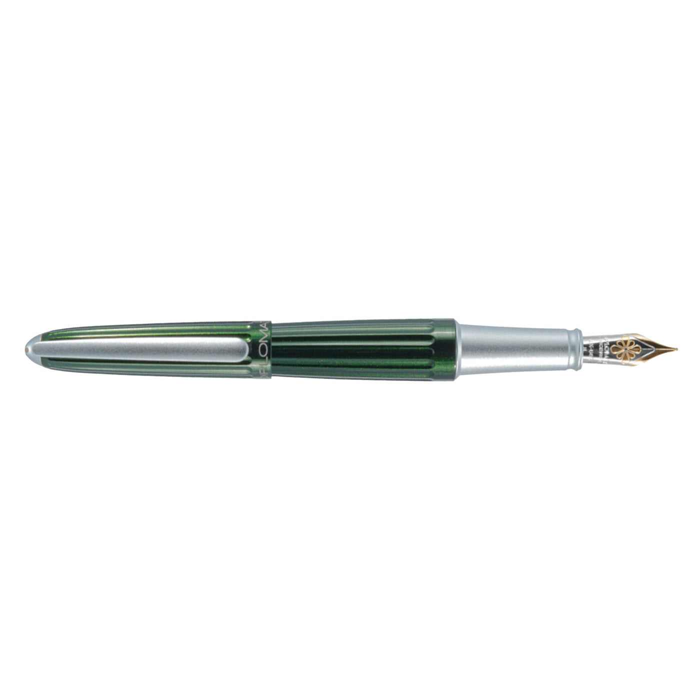 Diplomat Aero 14K Gold Fountain Pen - Evergreen CT
