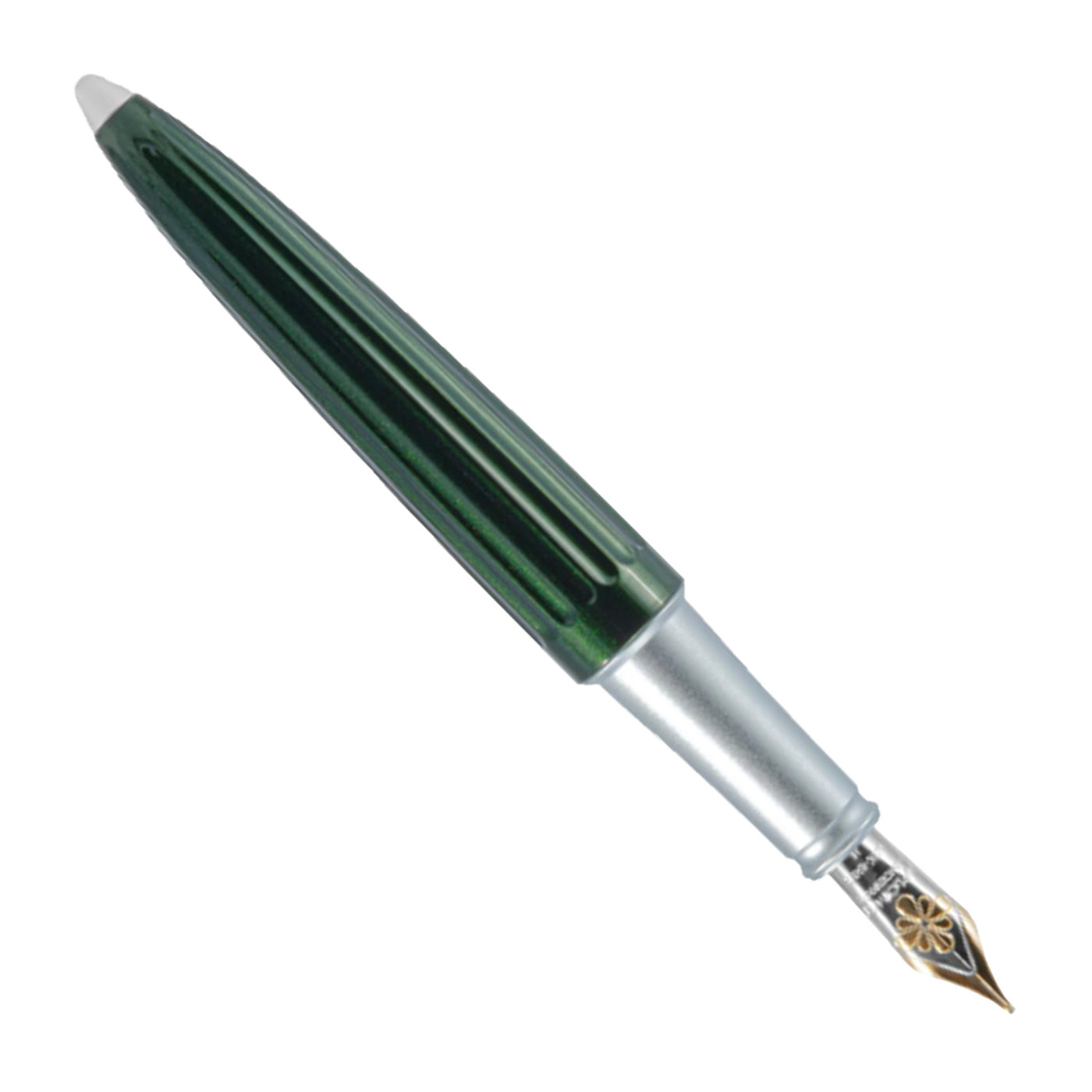 Diplomat Aero 14K Gold Fountain Pen - Evergreen CT