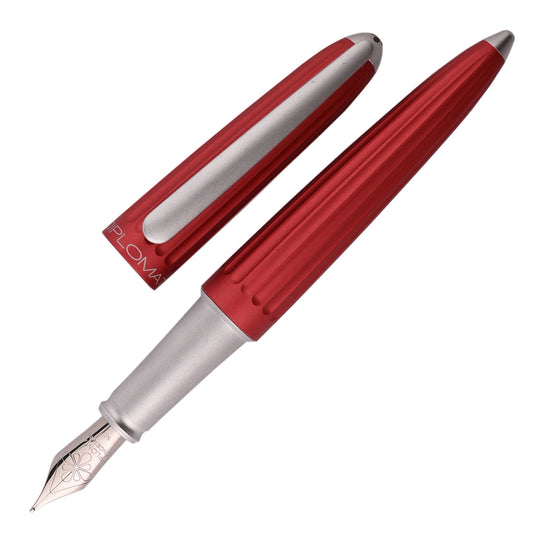 Diplomat Aero 14K Gold Fountain Pen - Red