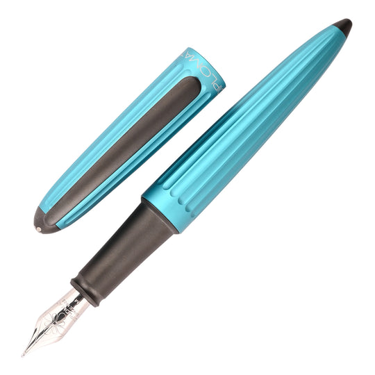 Diplomat Aero 14K Gold Fountain Pen - Turquoise