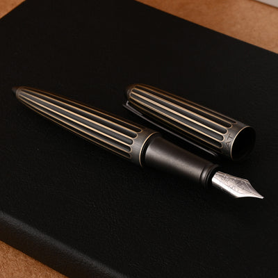 Diplomat Aero 14K Gold Fountain Pen - Oxyd Brass