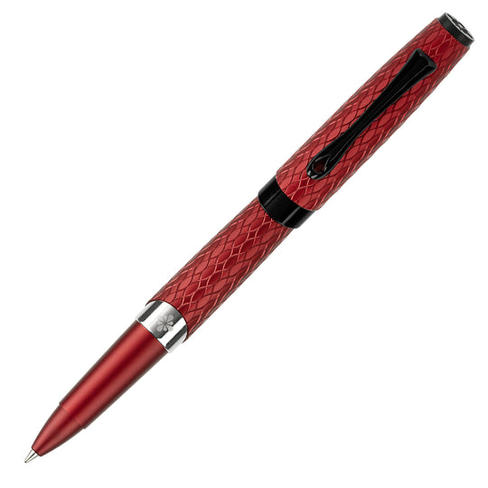 Diplomat Cobra Guilloche Roller Ball Pen - Bordeaux RT