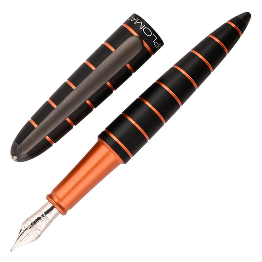 Diplomat Elox 14K Gold Fountain Pen - Ring Black/Orange