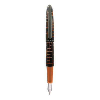 Diplomat Elox Fountain Pen - Matrix Black/Orange 2